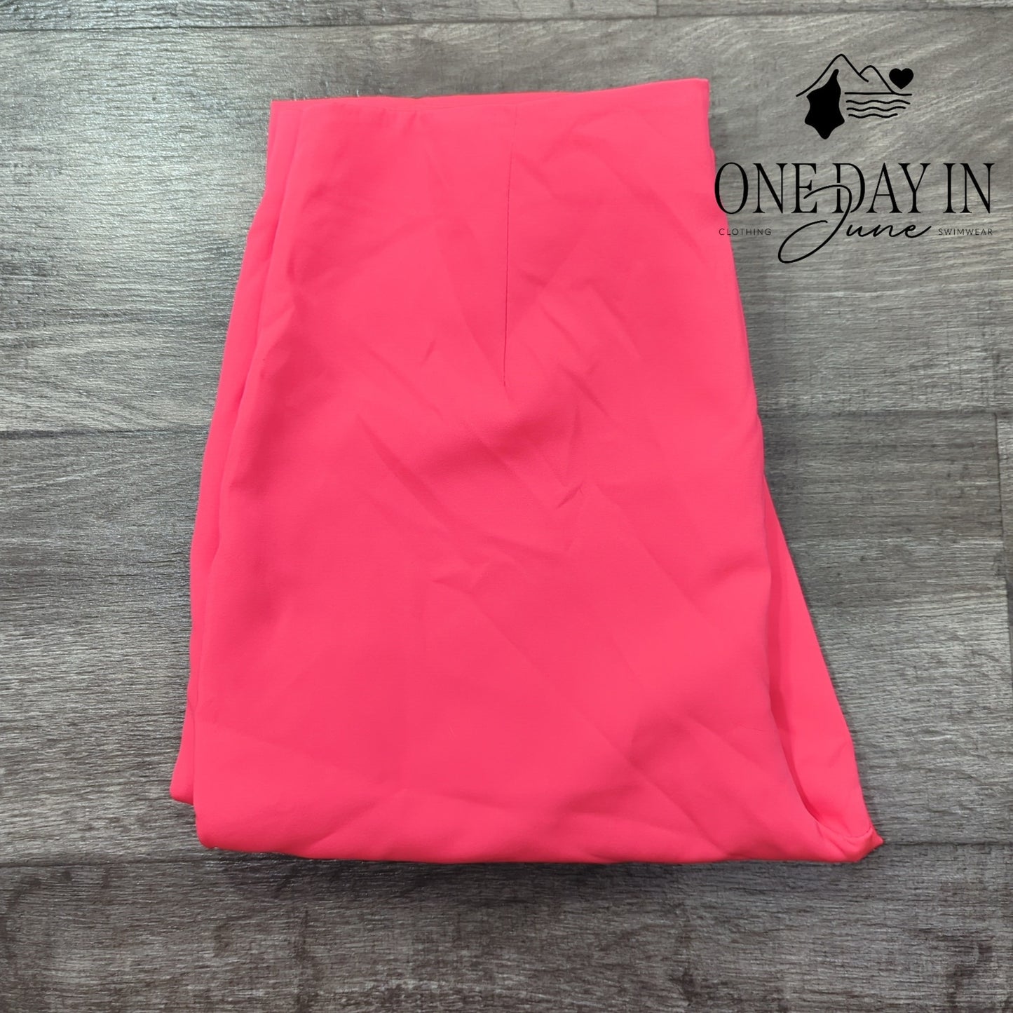 Boohoo Neon Split Front Tailored Trouser Pants Size 12