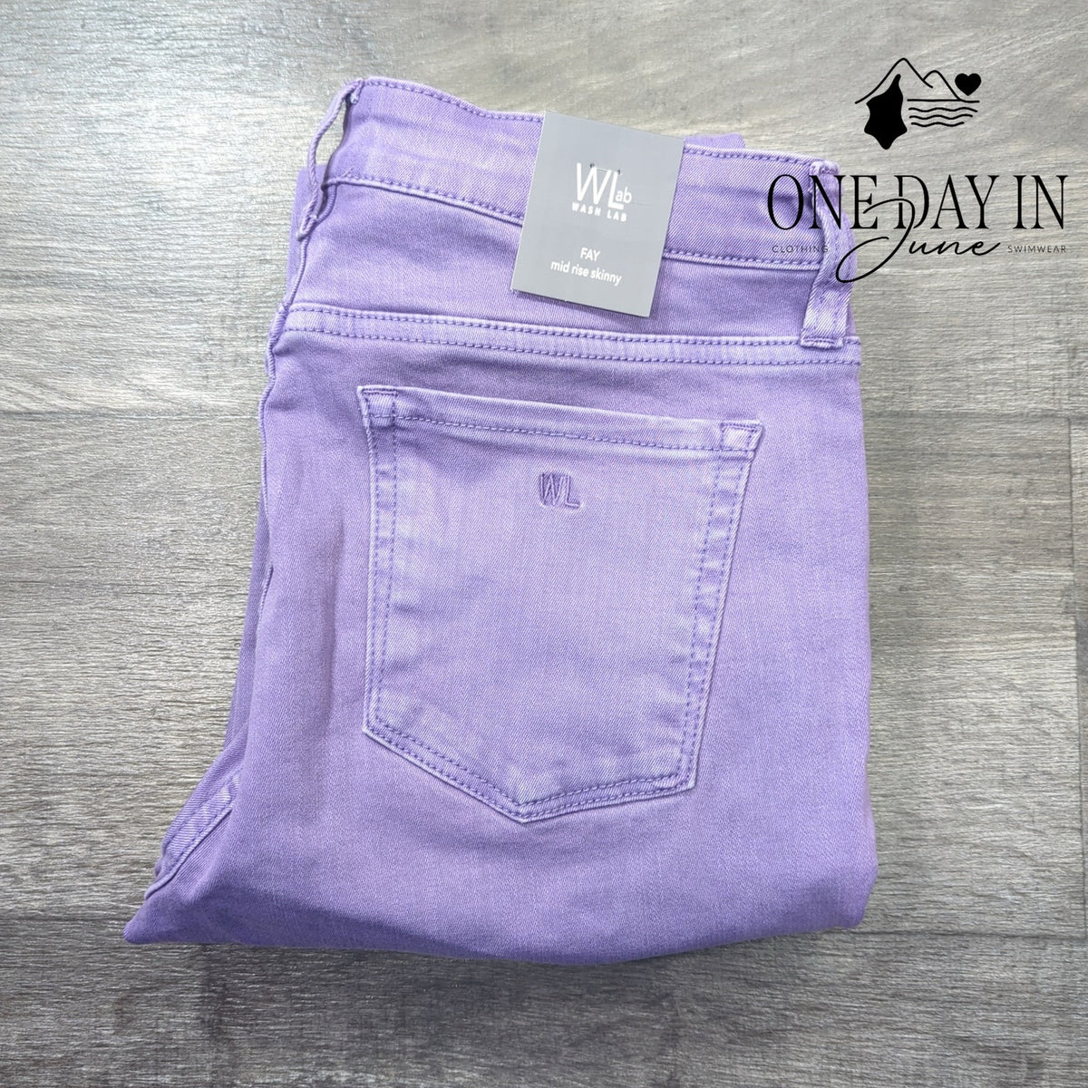 Wash Lab Fay Mid Rise Skinny Jeans Purple Gem NWT Size 10 (30)