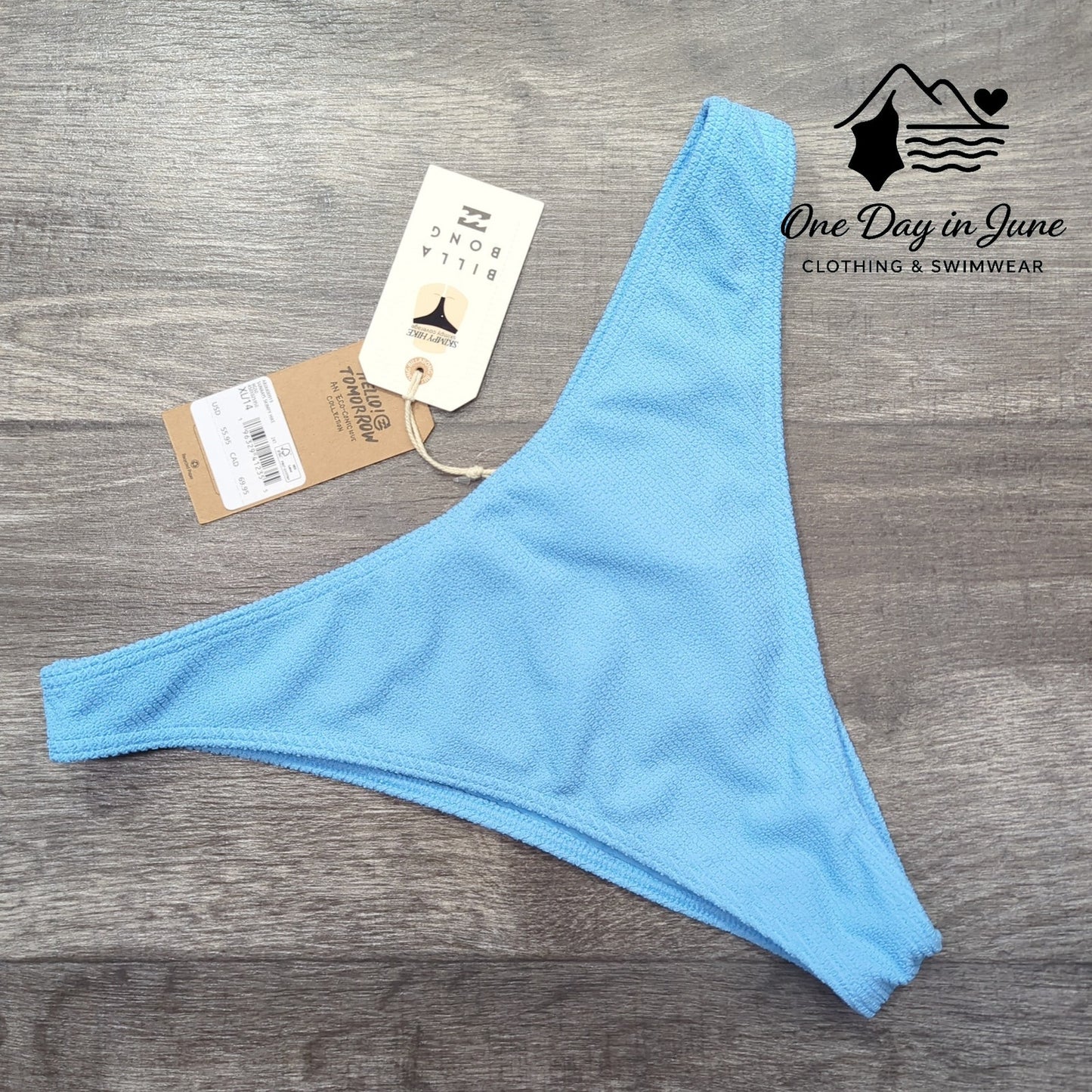 Billabong Textured Skimpy Hike Bikini Bottom Size XL