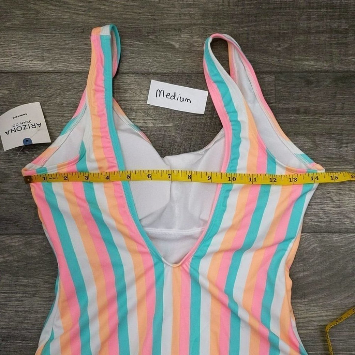 Arizona Jean Co. Junior's Striped One Piece Size M