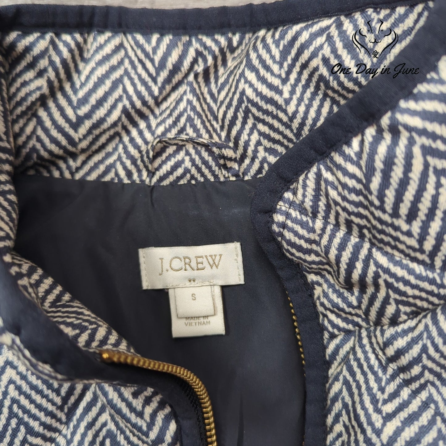 J.Crew Full Zip Quilted Vest Size S