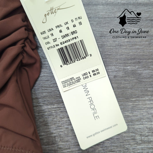 Gottex Profile High Waist Bikini Bottom Size 16