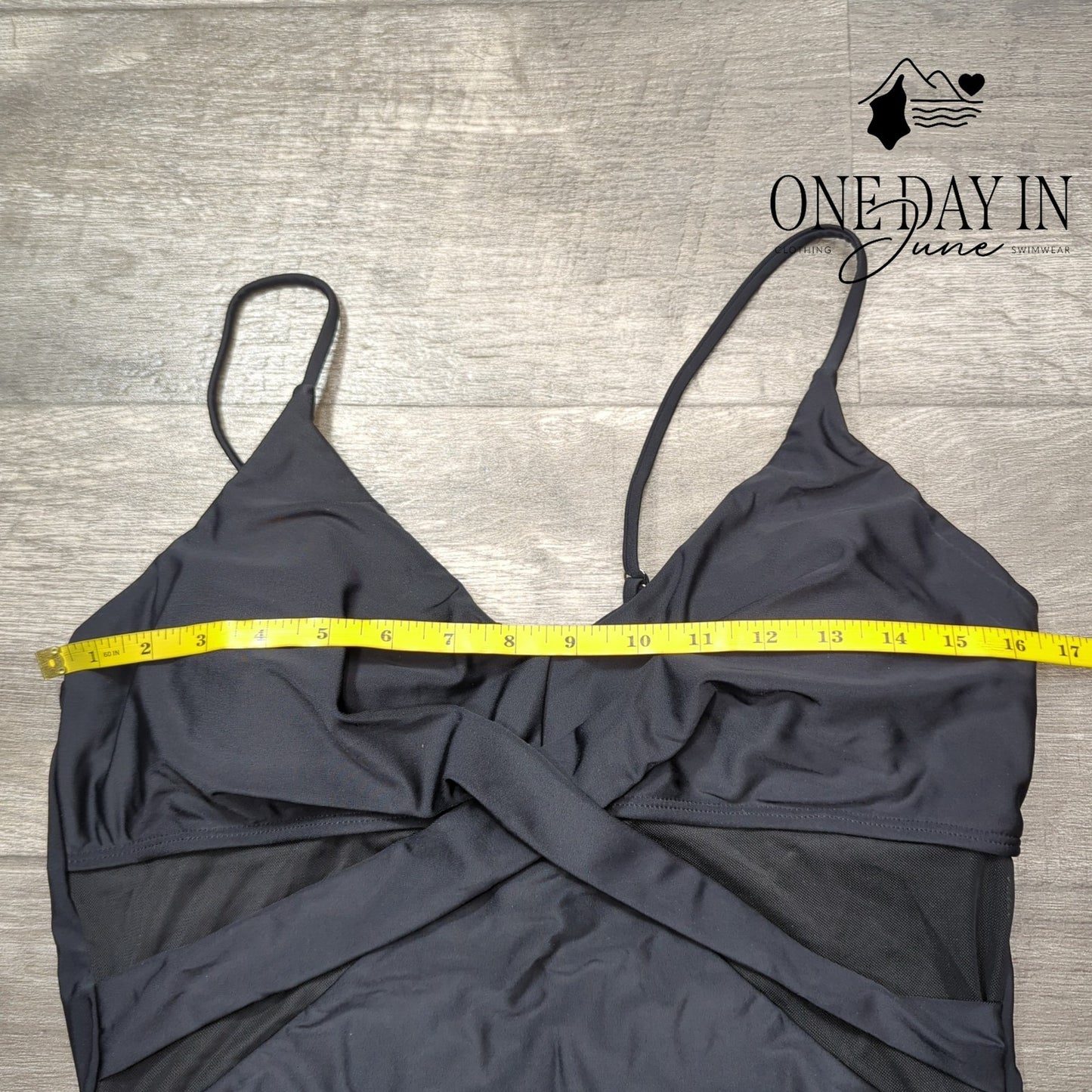 Zaful Cross Front Mesh One Piece Swimsuit Size XL