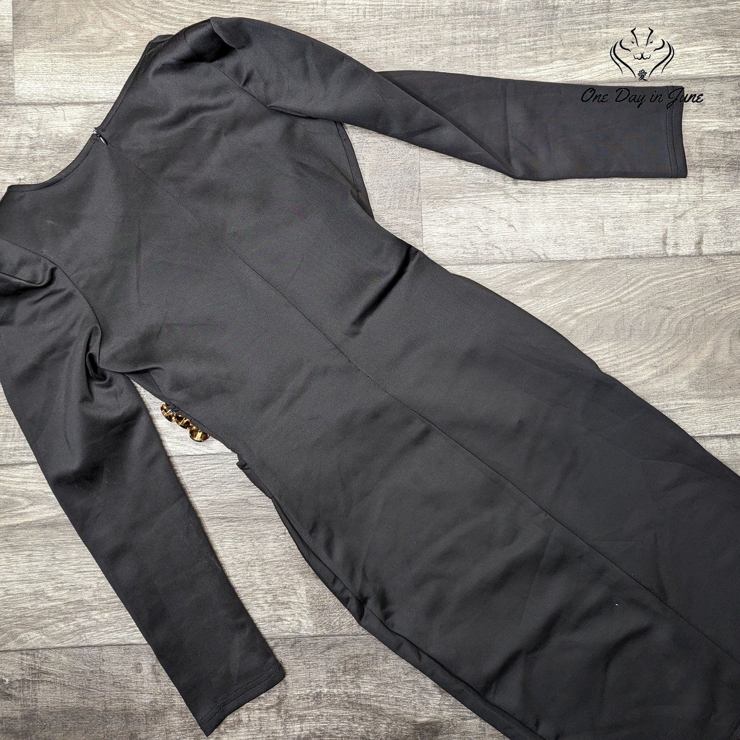 Lrady Deep V Neck Pencil Midi Dress Size S