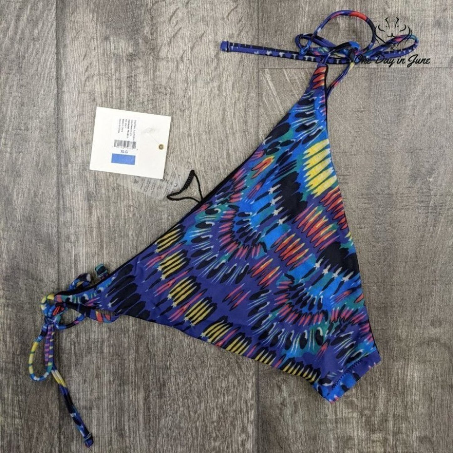 Cyn Luca Standard Reversible String Tie Bikini Bottom Swimsuit Size XL