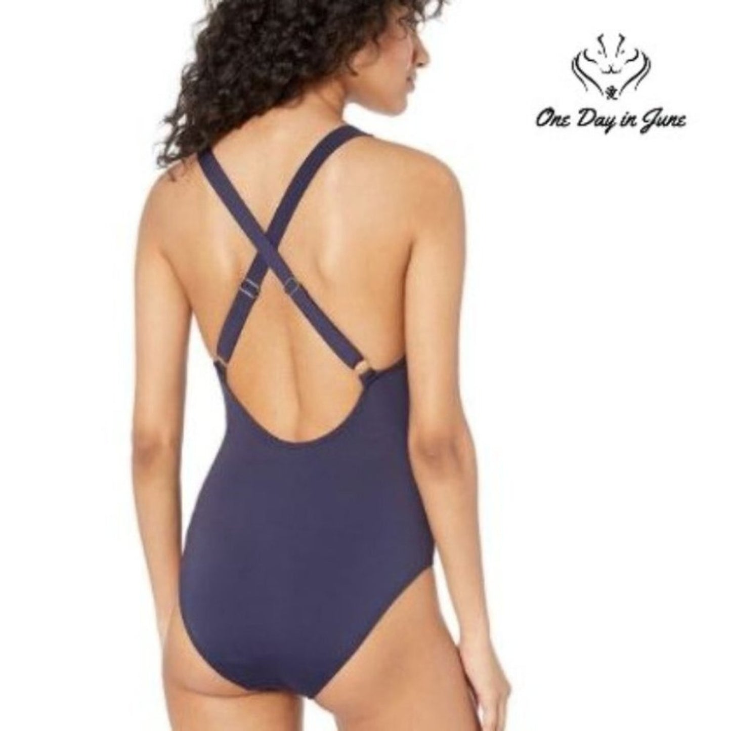 Nautica Lace Up Front One Piece Size L