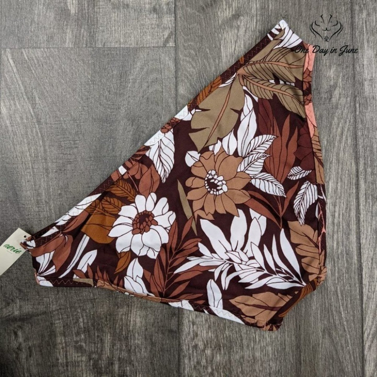 American Eagle Outfitters Aerie Floral Bikini Bottom Size M