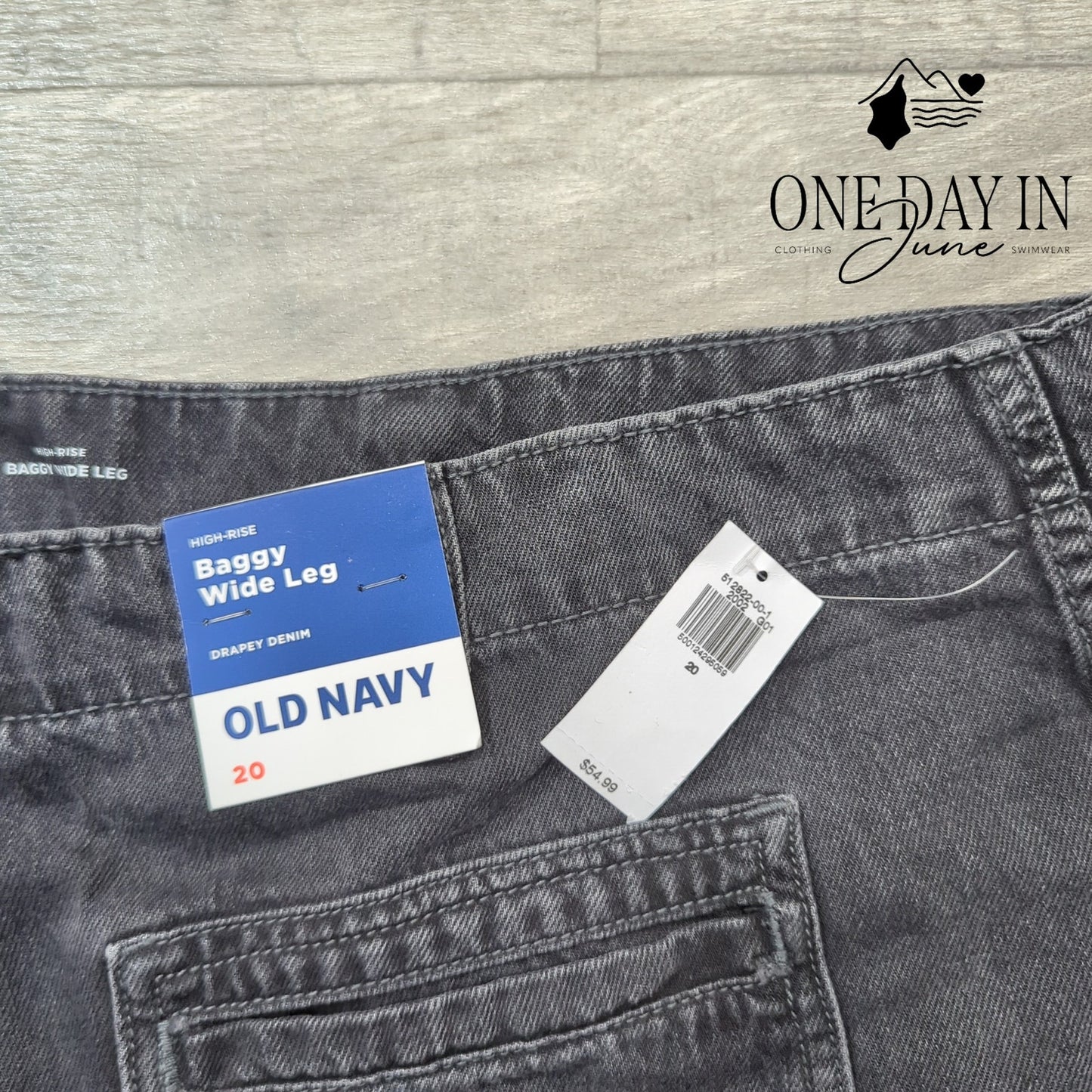 Old Navy High Rise Baggy Wide Leg Jeans Size 20