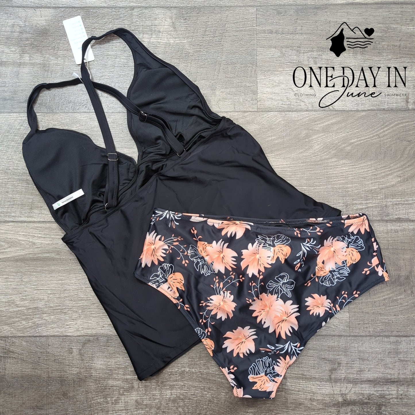 Beachsissi V Front High Waist Bikini Swimsuit Size XL