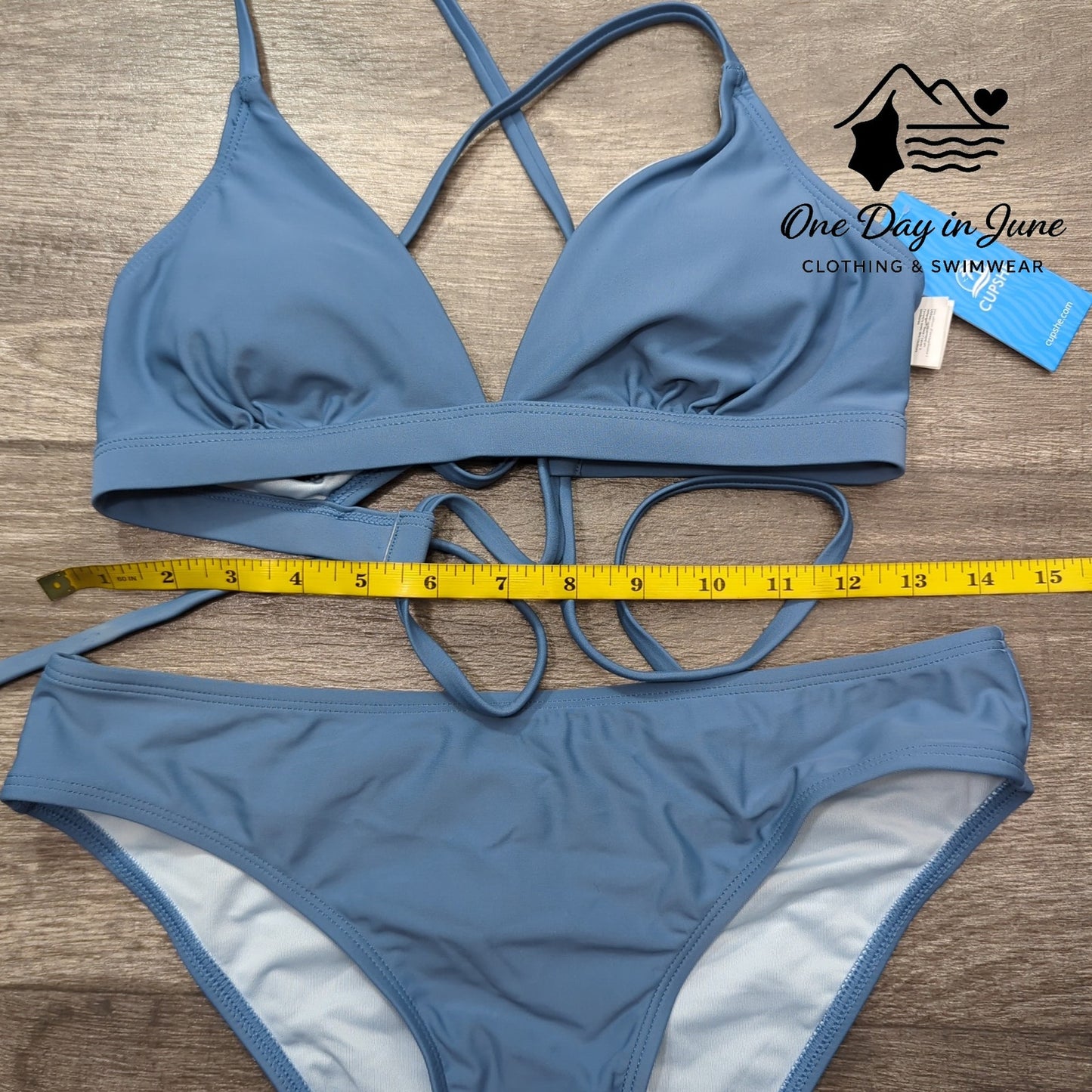 Cupshe Tie Back Bikini Swimsuit Size S