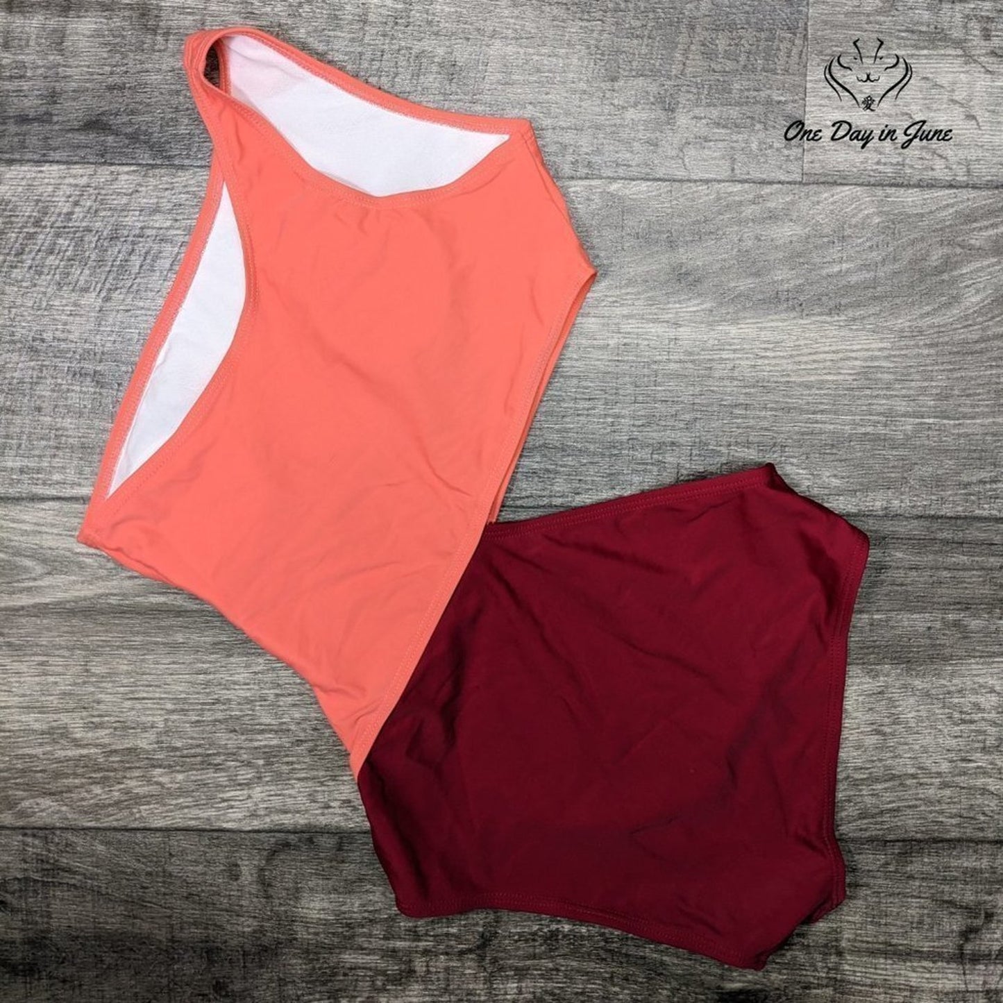 SweatyRocks One Shoulder Cutout One Piece Swimsuit Size S