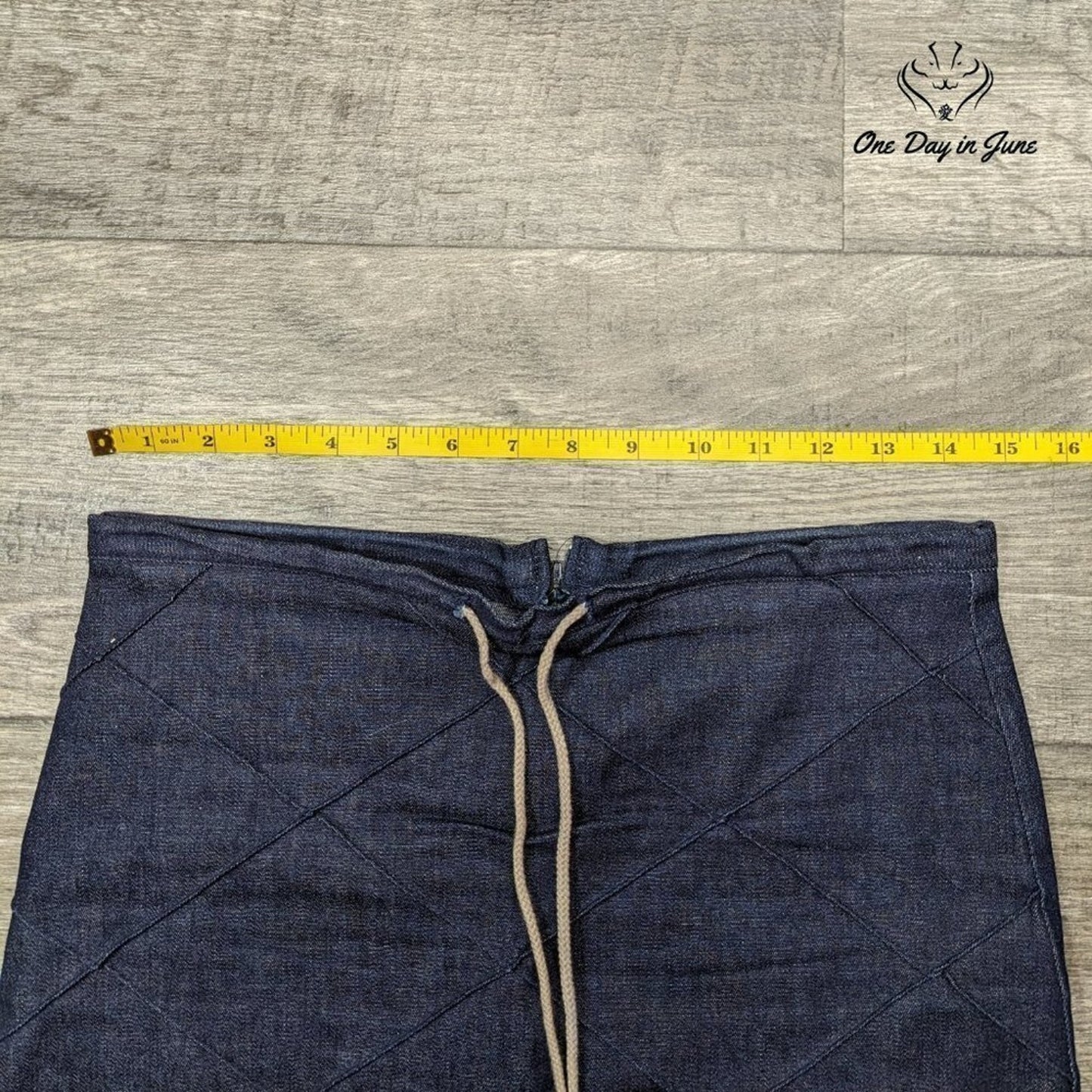 Tracy Evans Limited Juniors String Tie Denim Skirt Size 5