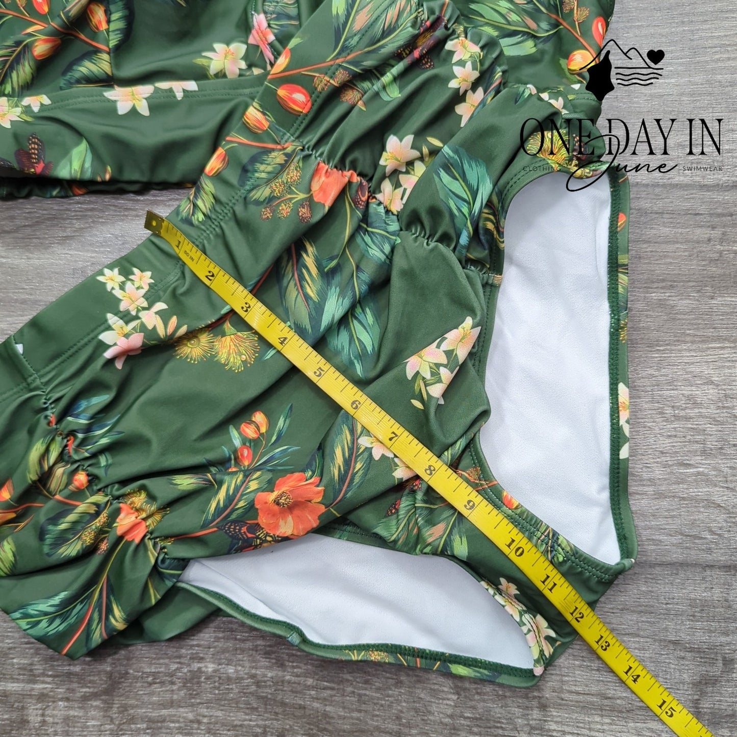 Hanna Nikole Plus Size Tummy Control Bikini Swimsuit Size 14W