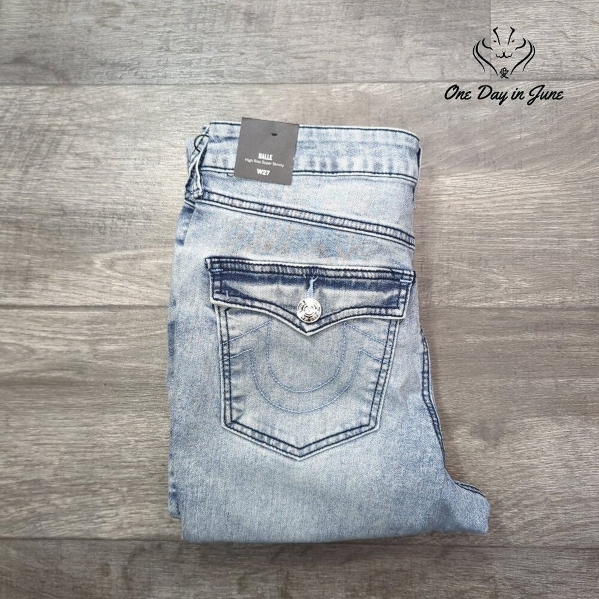 True Religion Halle High Rise Super Skinny Jeans Light Breezy Wash NWT Size 4