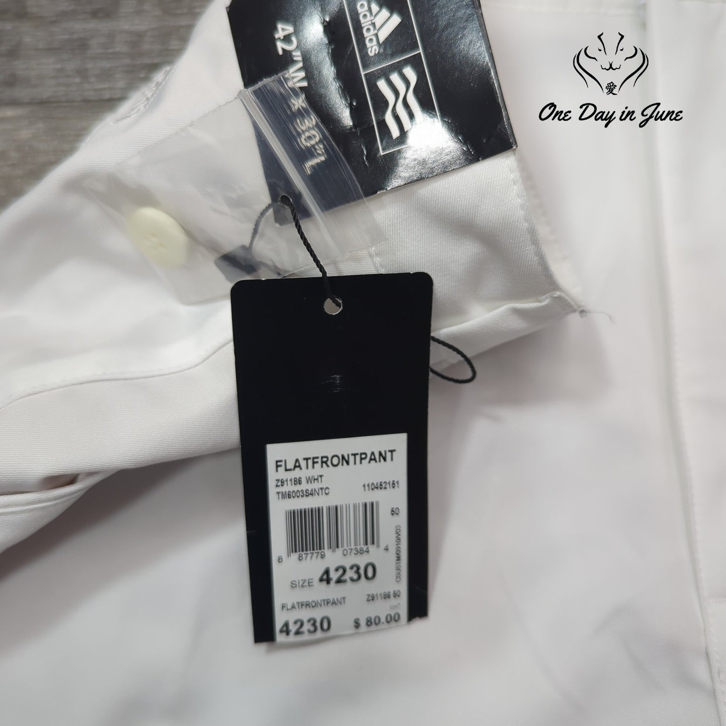 Adidas Flat Front Golf Pants Size 42X30