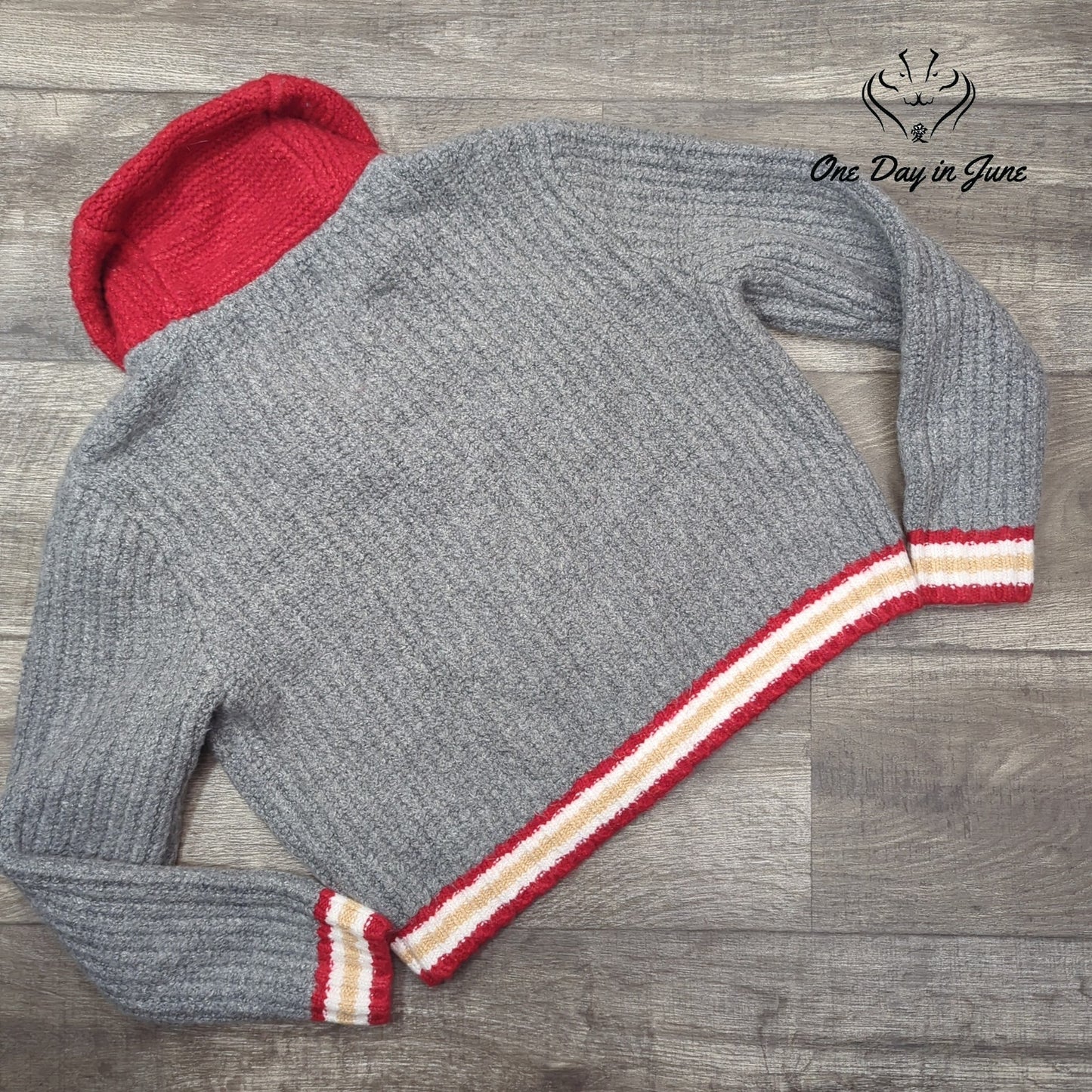 American Eagle Outfitters Zip Front Long Sleeve Knot Sweater Size S