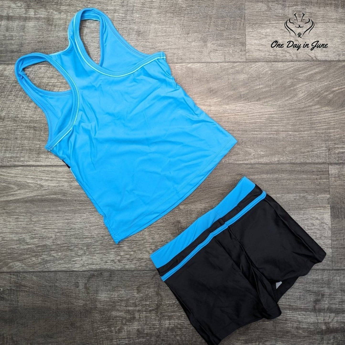 Priessei Boyshort Tankini Swimsuit Size L