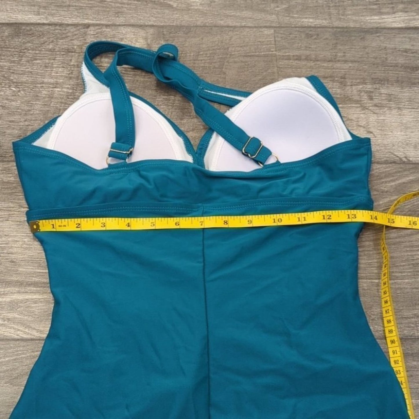 Cluci Ruched Crossover Back One Piece Size M