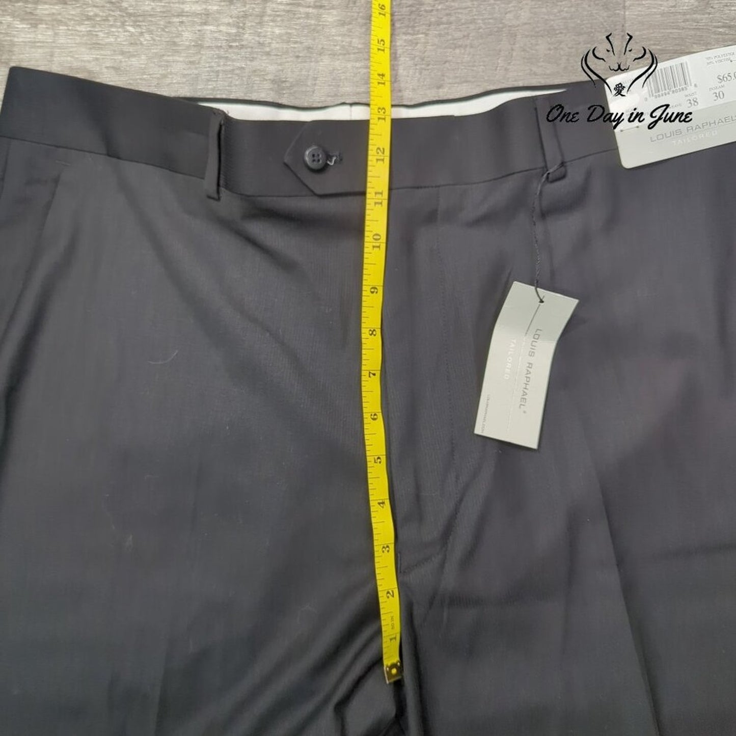 Louis Raphael Rosso Column Weave Dress Pants Size 38X30