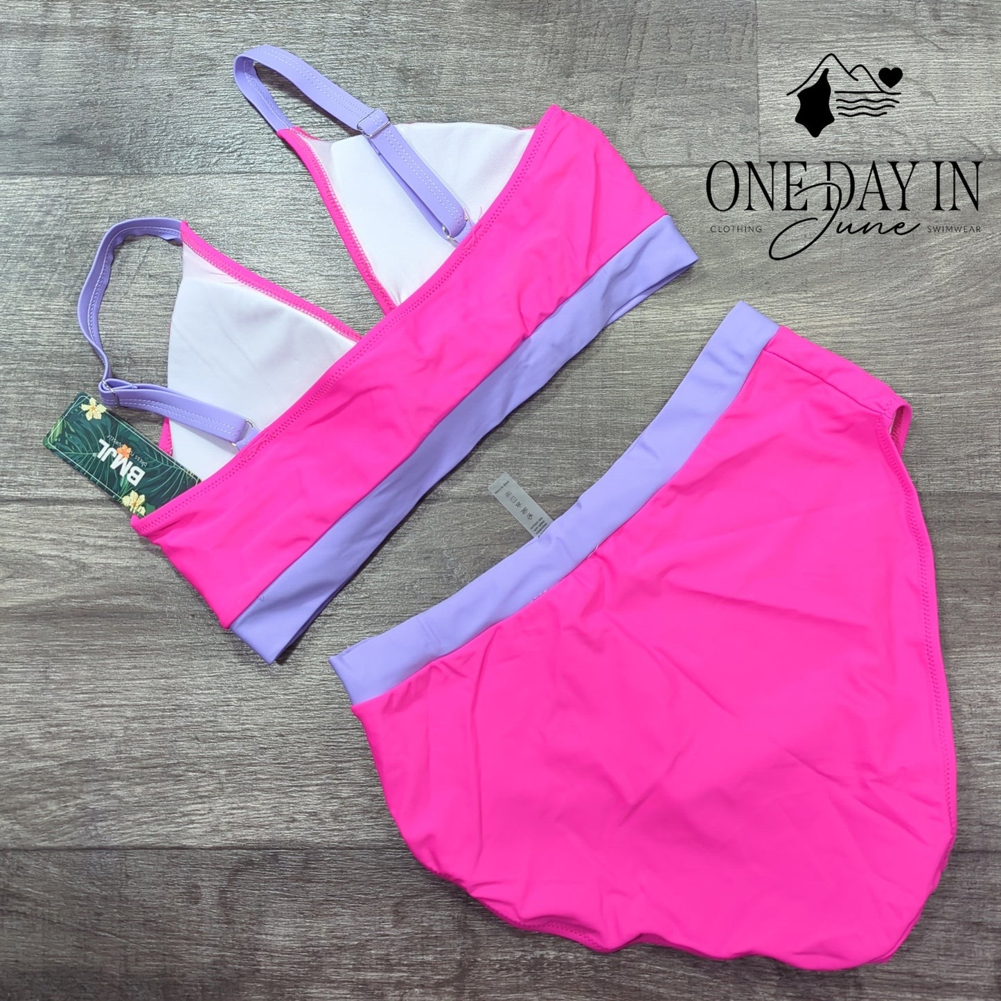 Blooming Jelly Modest Bikini Swimsuit Size L