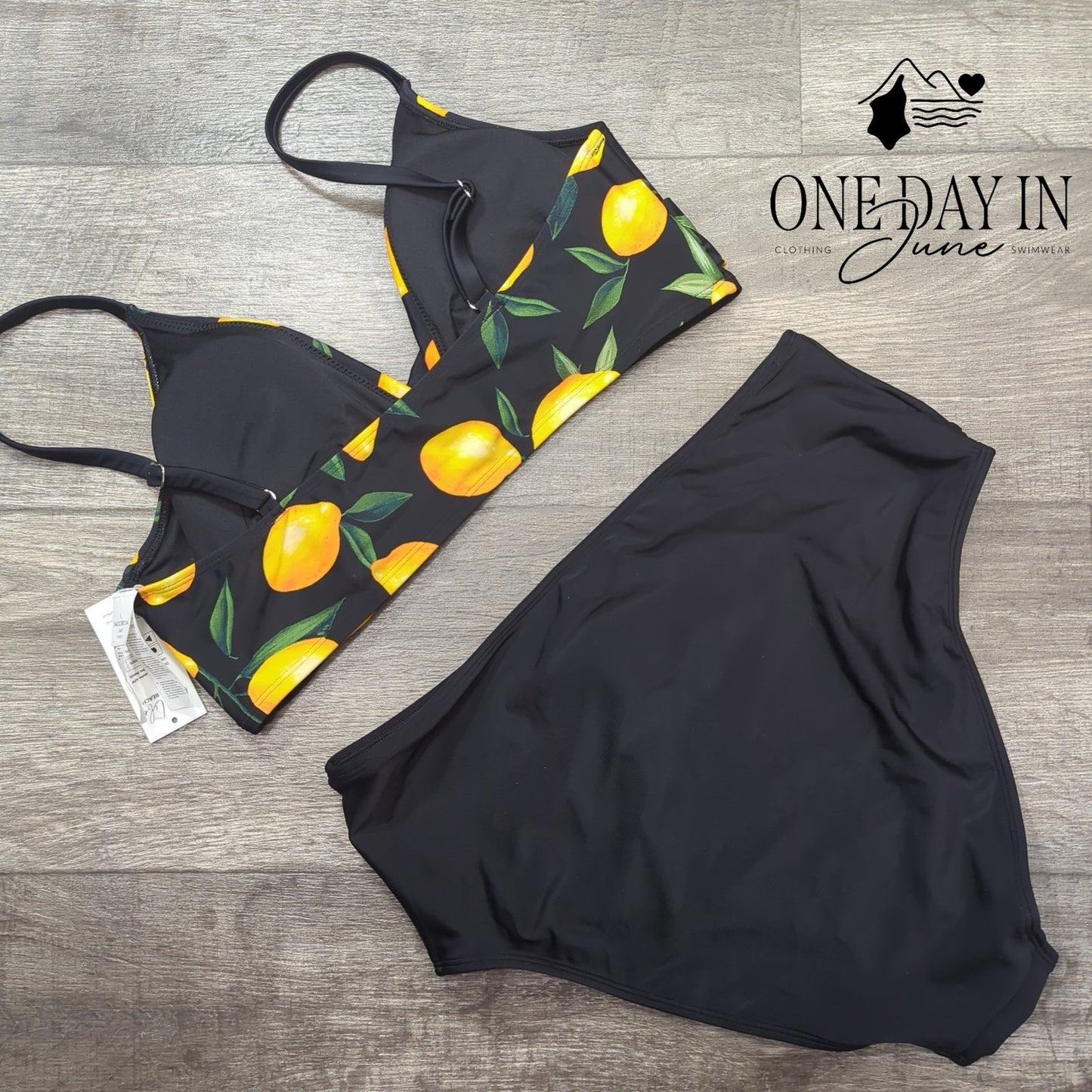 Cupshe Cross Front High Waist Bikini Swimsuit Size L