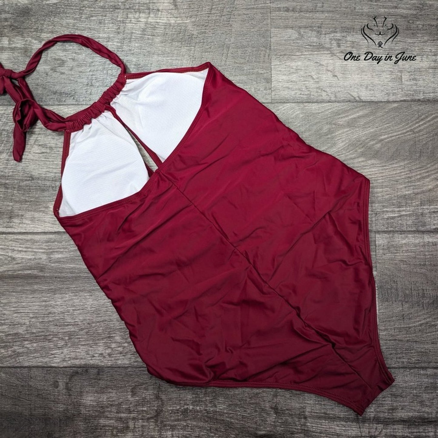 Charmo V Neck One Piece Swimsuit Size 2XL