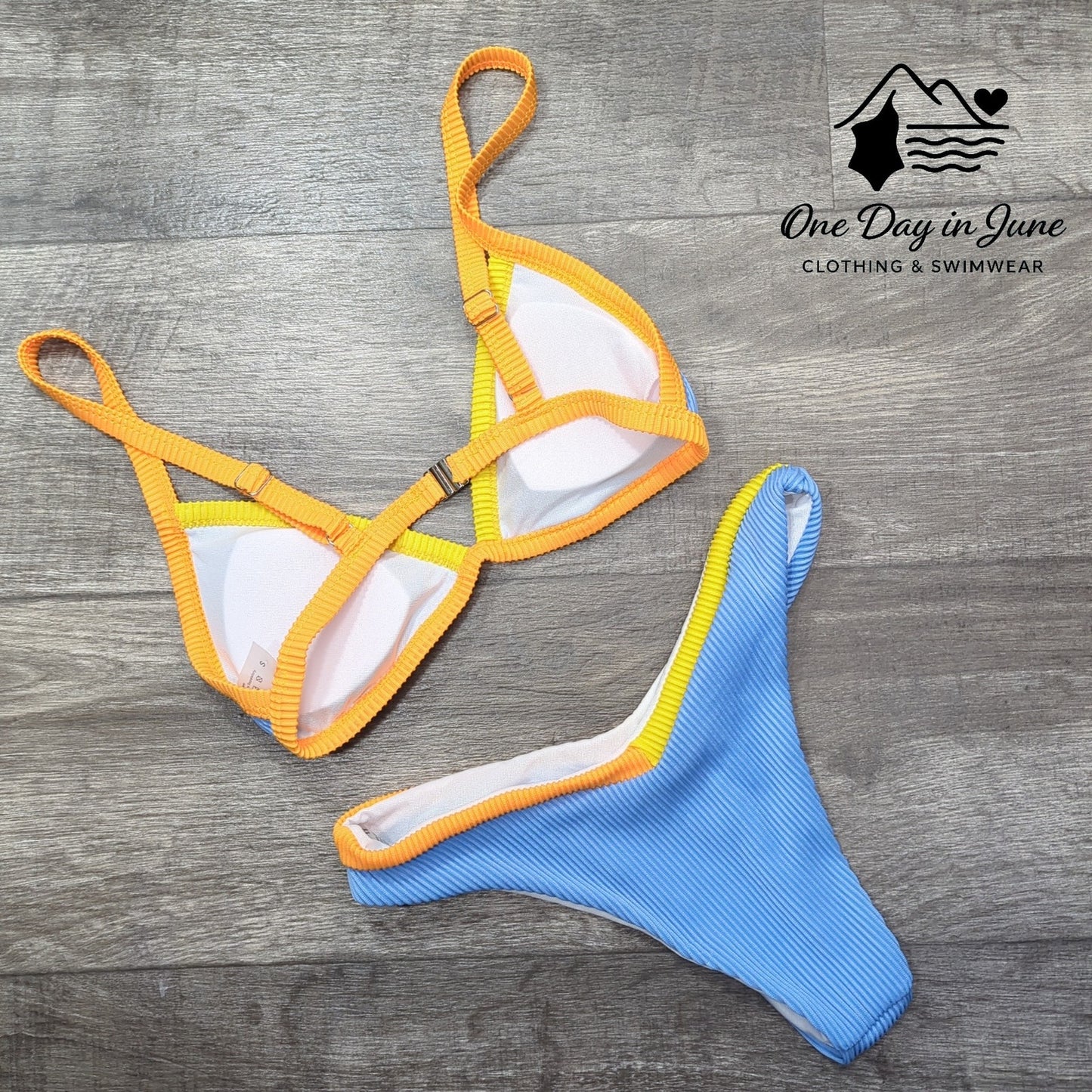 Charmleaks Textured Cheeky Bikini Swimsuit Size S