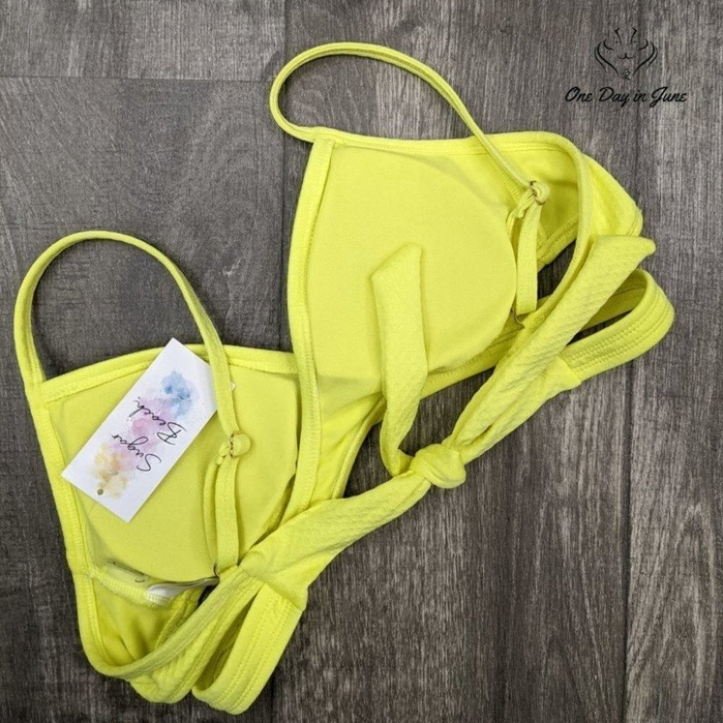 Sugar Beach Cross Front Bikini Top Size S