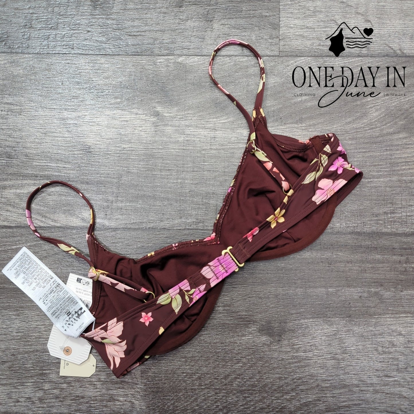 Billabong Free to Be Bliss Bralette Bikini Top Size L