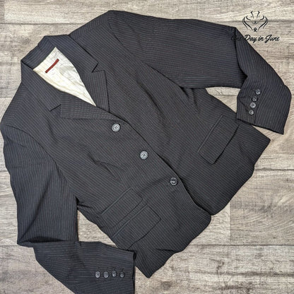 Tapemeasure Pin Stripe 3 Button Blazer Size 16