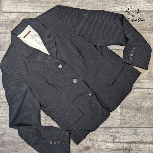 Tapemeasure Pin Stripe 3 Button Blazer Size 16