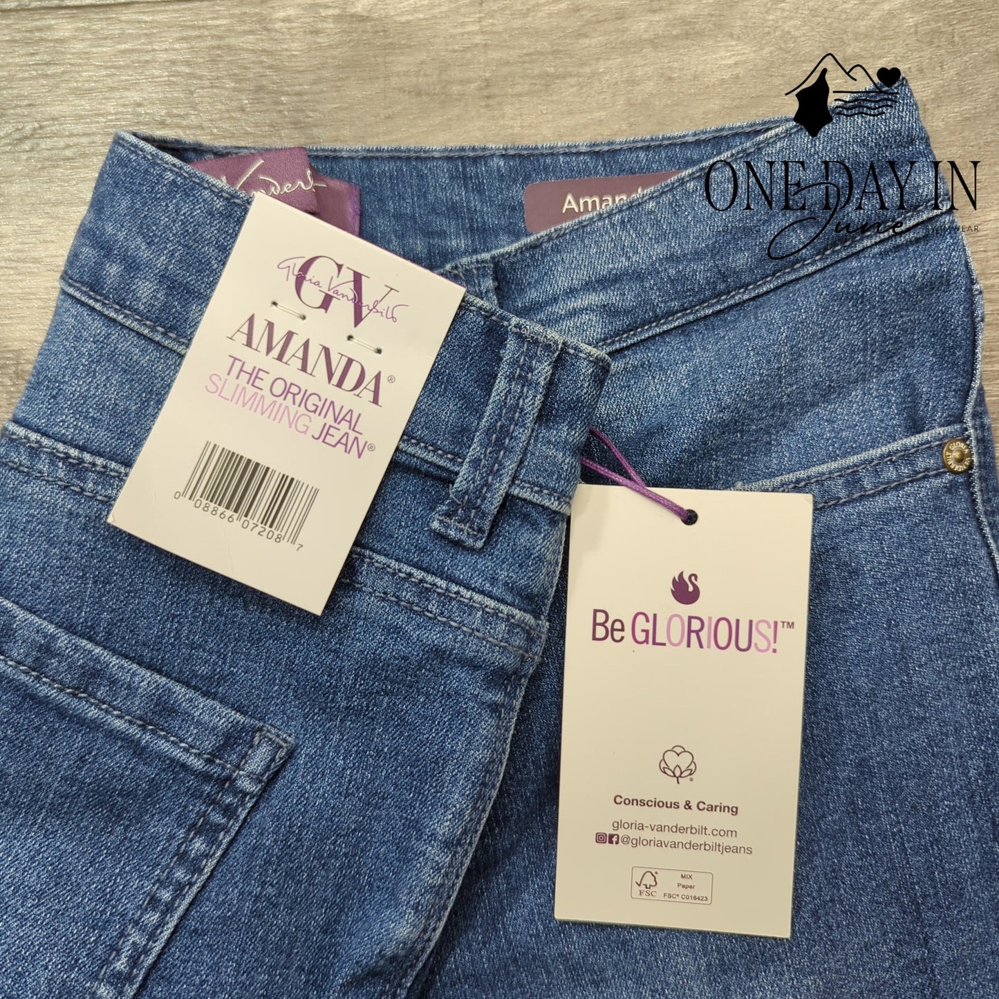Gloria Vanderbilt Petite Amanda Slimmiing Jeans Size 12P
