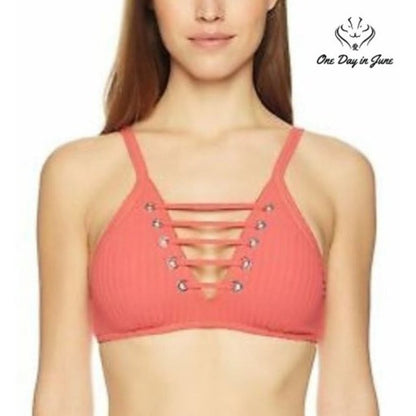 Seafolly High Neck Bikini Top Swimsuit Size 4