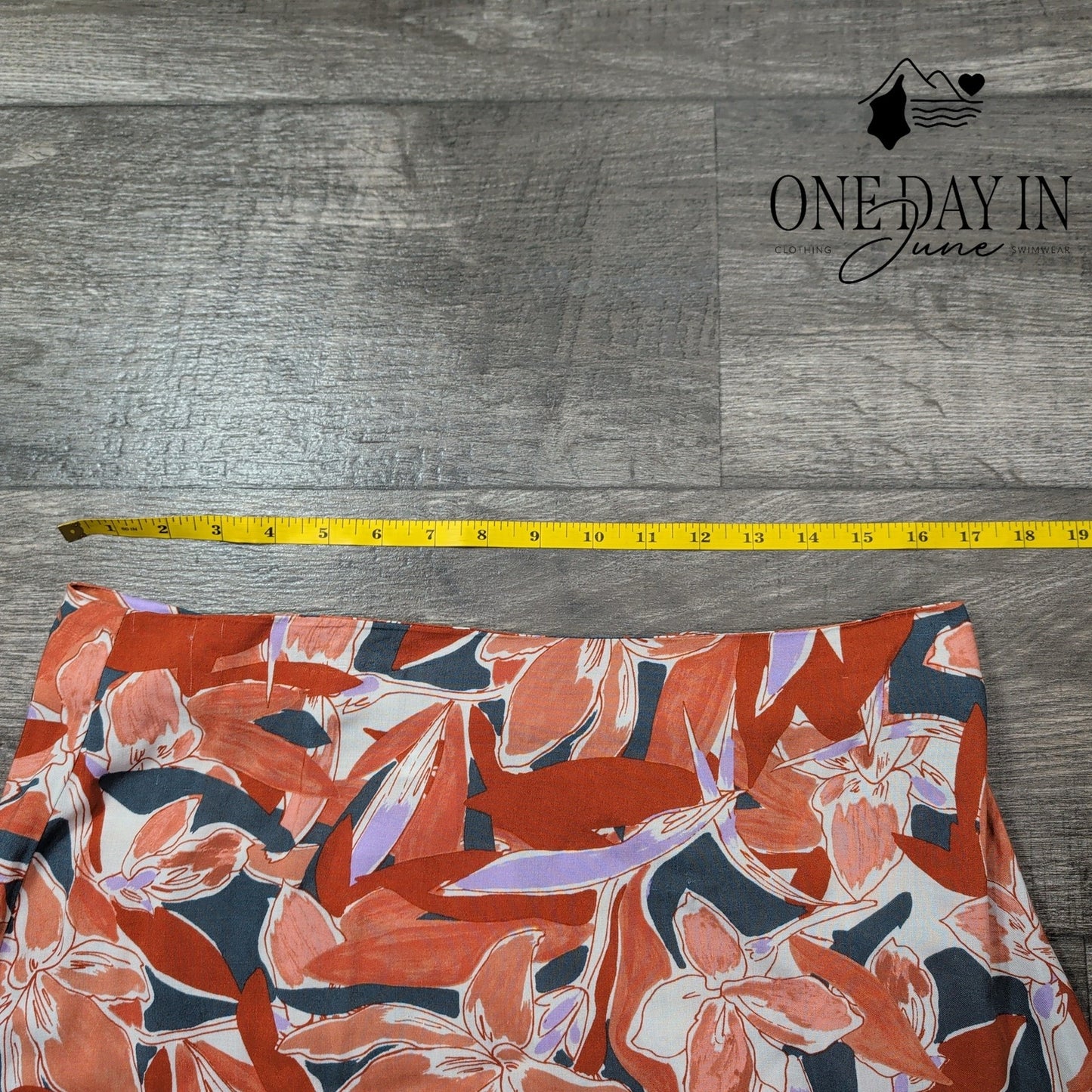 Nine West Assymetrical Floral Skirt Size L
