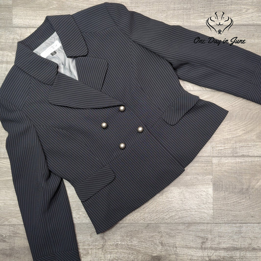 Tahari Petite Pin Stripe Blazer Size 12P