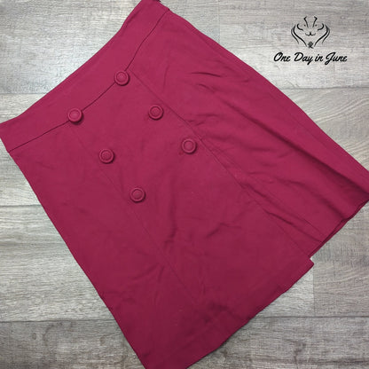 Talbots Button Accent Mini Skirt Size 2P