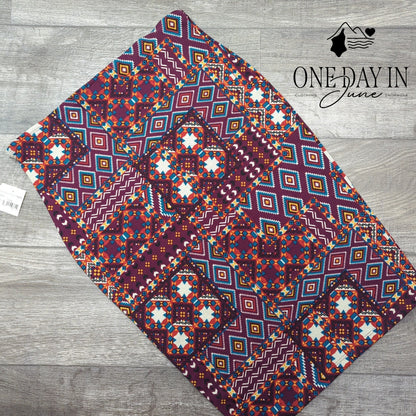 june & hudson Tribal Pencil Skirt Size XL