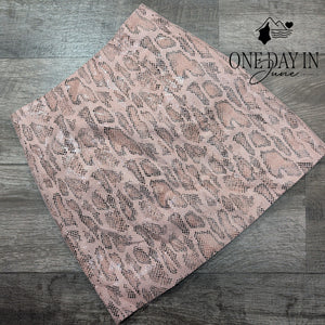 Fate Snake Skin Print Mini SKirt Size M