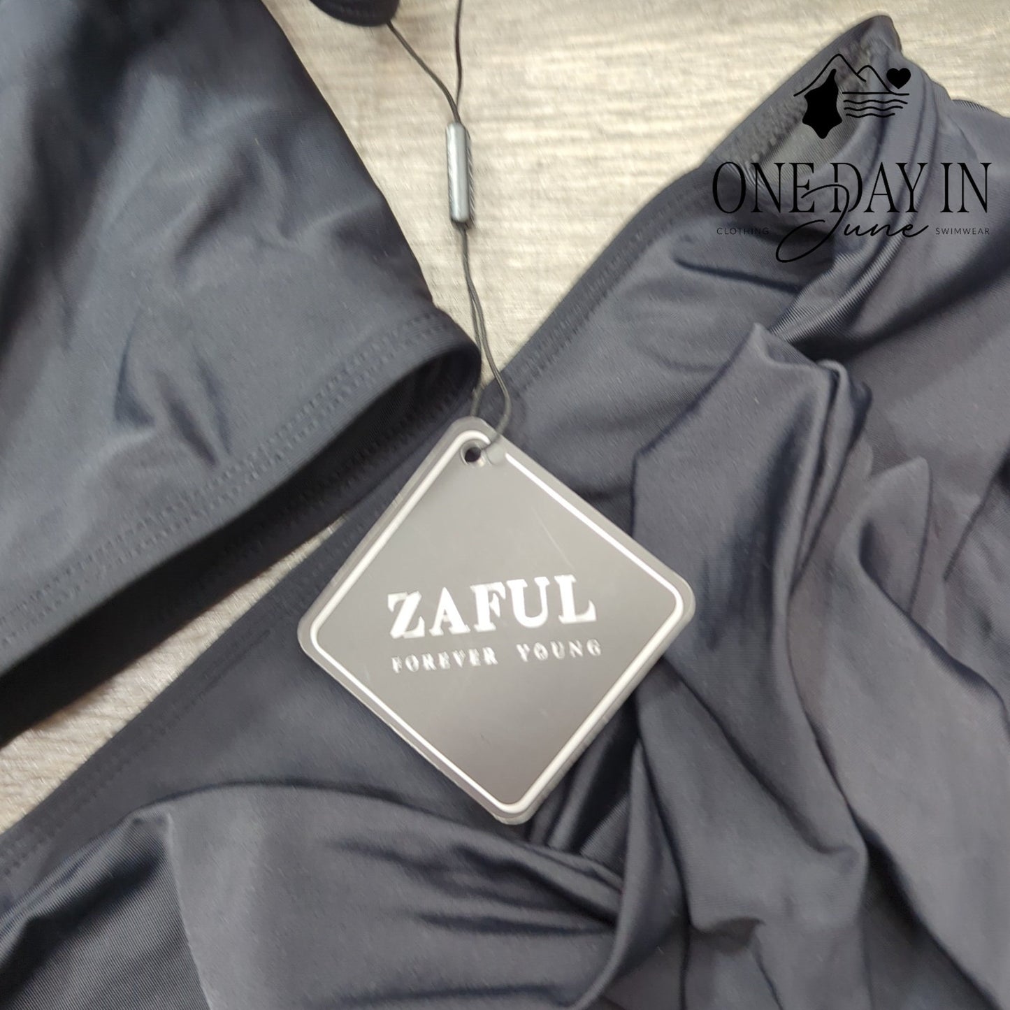 Zaful High Waist Crop Bikini Swimsuit Size L