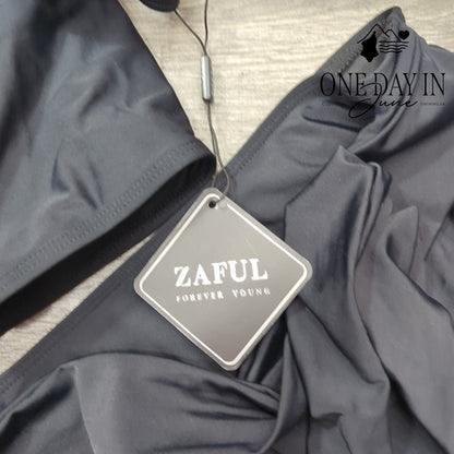 Zaful High Waist Crop Bikini Swimsuit Size L