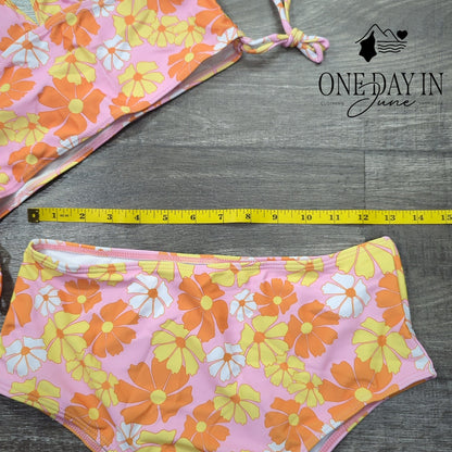 Aleumdr Halter High Waist Bikini Swimsuit Size M