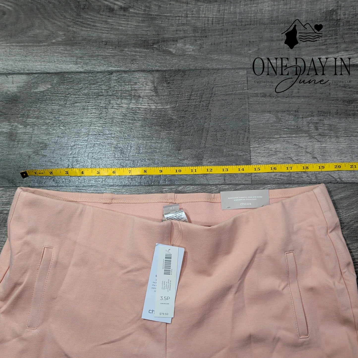 Chico's So Slimming Juliet Slim Leg Paris Pink Petite NWT Size Chico's 3.5P (18P