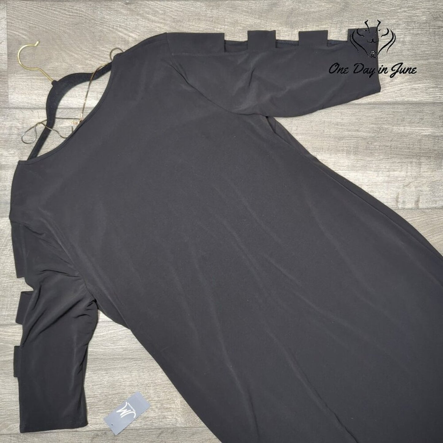 JM Collection 3/4 Ladder Sleeve Mini Dress Size XL