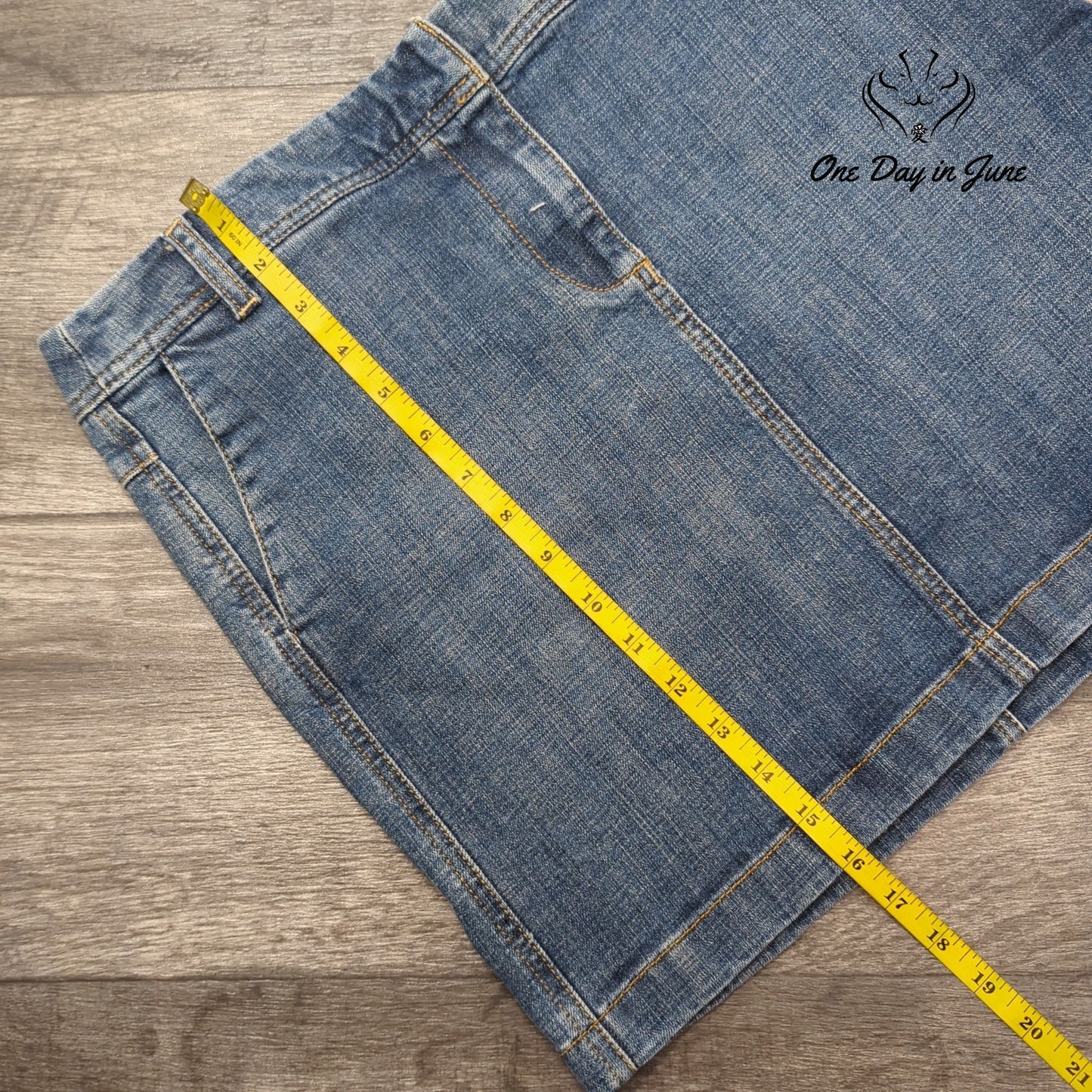 Loft Petite Denim Mini Skirt Size 10P
