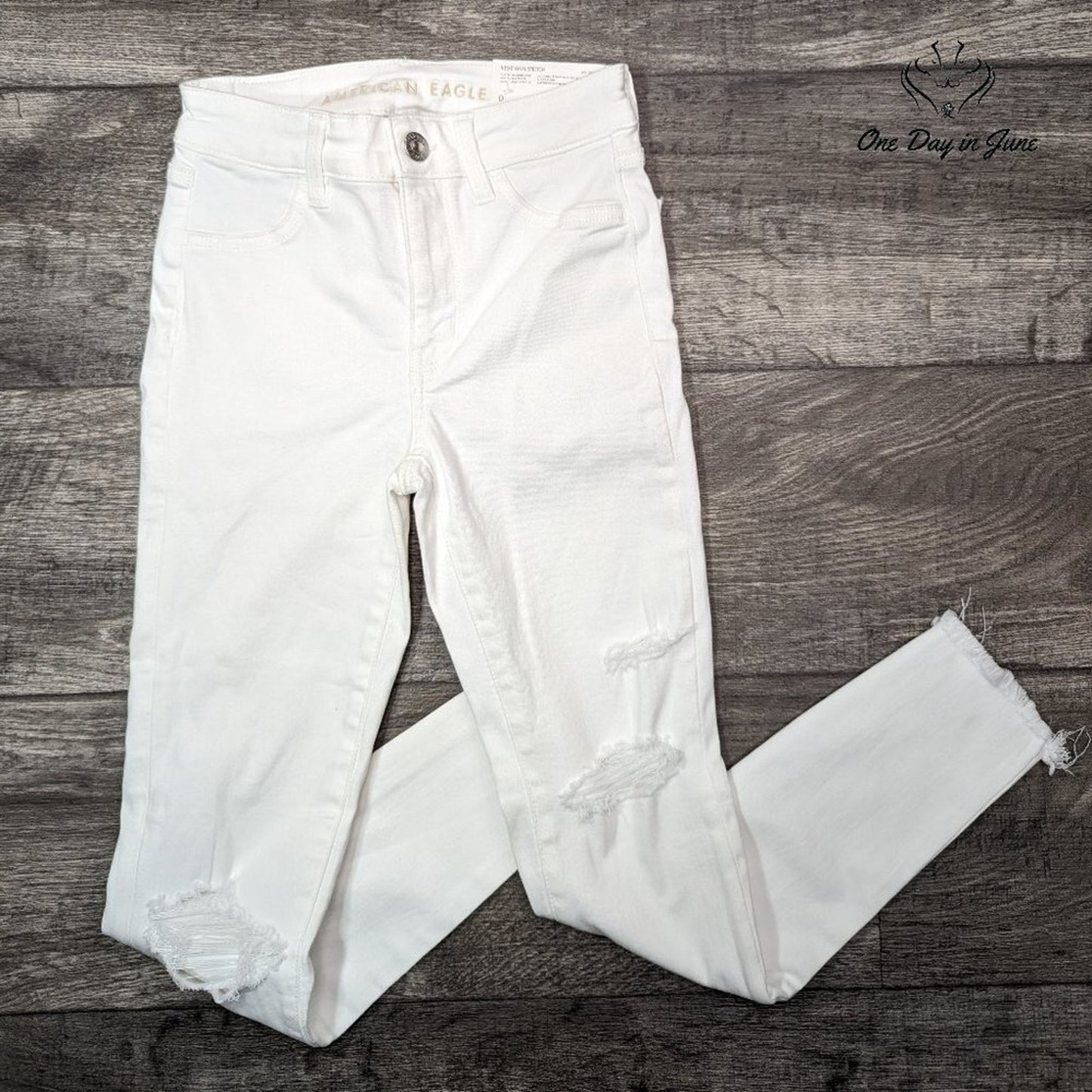 American Eagle Outfitters High Rise Jegging Crop Jeans Size 0