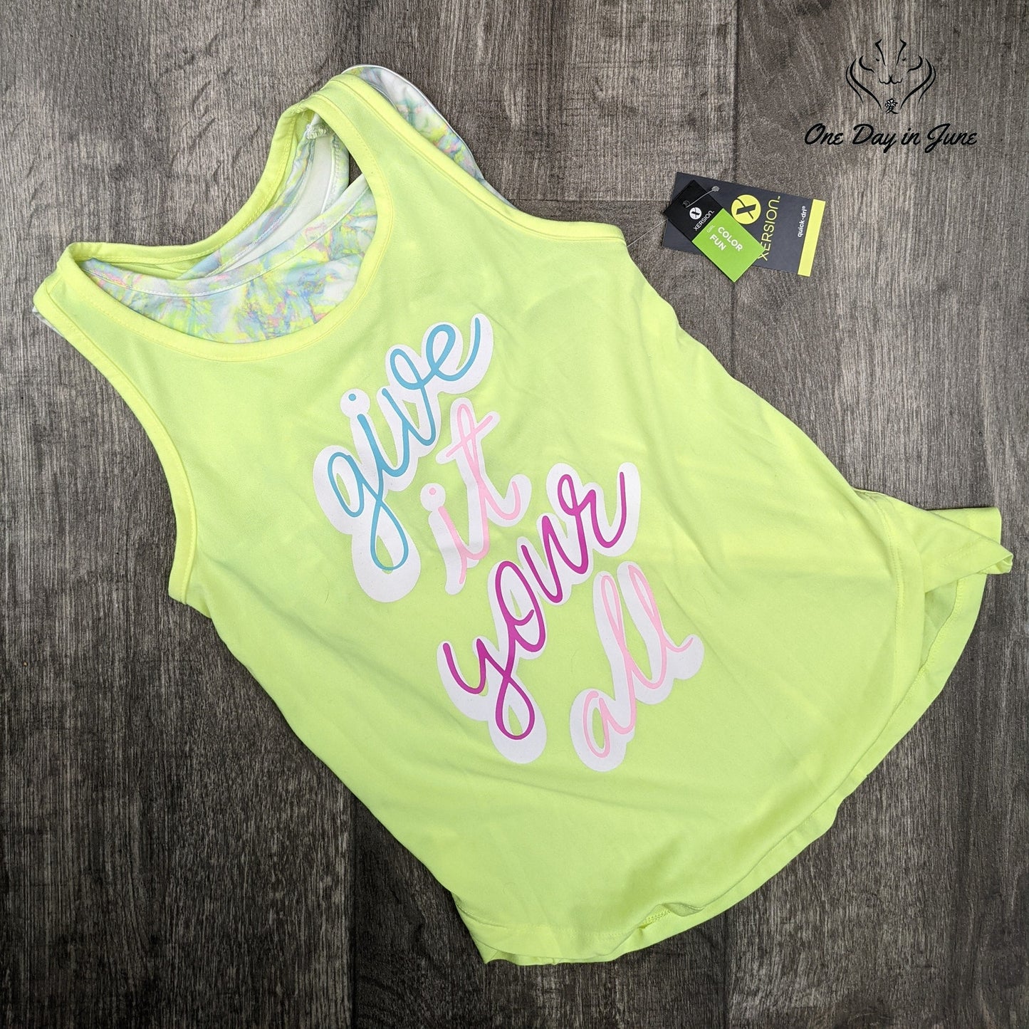 Xersion Girls 2pc U Neck Tank Top Size 7/8
