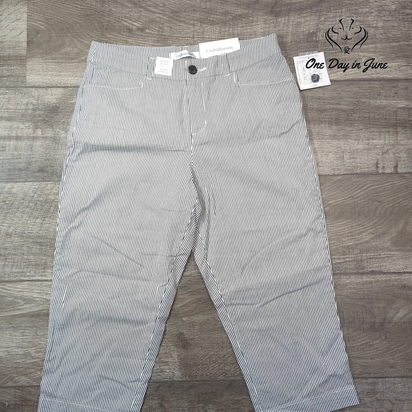 Croft & Barrow Comfort Waist Mid Rise Capri Pants Size 12
