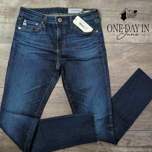 AG Adriano Goldschmied Straight Leg Jeans Dark Wash NWT $198 Size 4 (27)