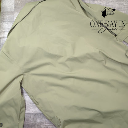 Rebecca Minkoff Oversized Trench Coat Olive NWT Missing Belt $228 Size L