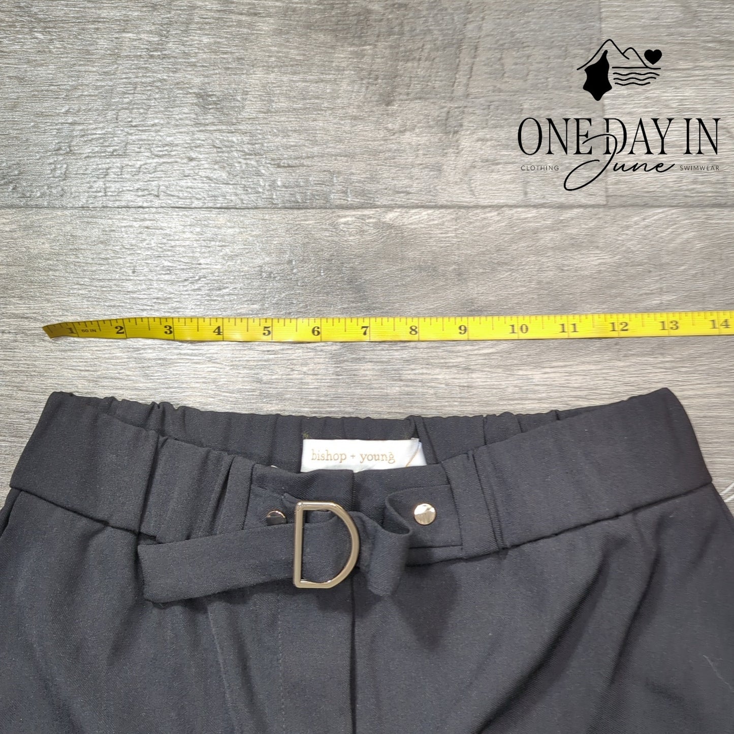 Bishop + Young Monarch D Ring Belted Shorts Size S